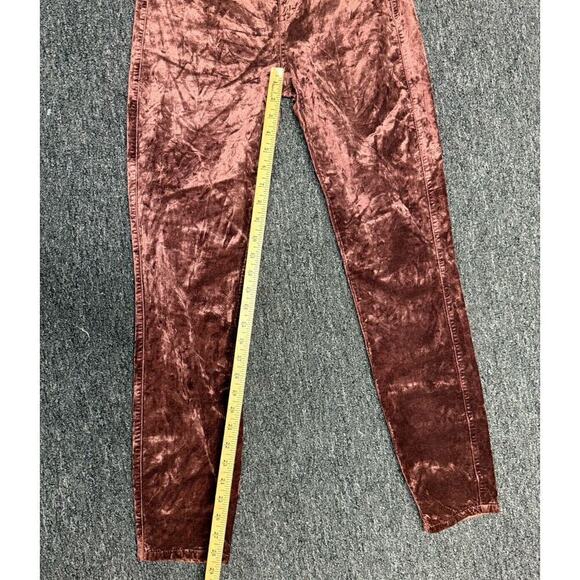 NWOT Paige Ultra Skinny Velvet in Dark Currant Size 28 - Picture 5 of 5